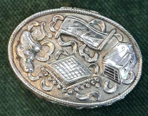 Sterling silver china - pill, box