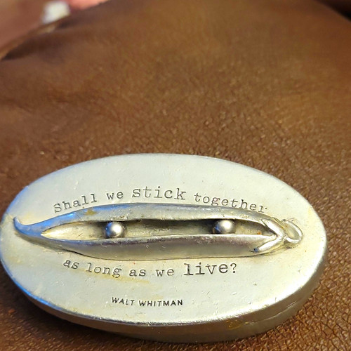 Hallmark silver matte oval - silver,