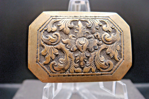 Antique small silver case - , or