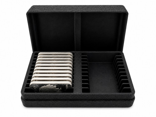 Silver bar storage organizer - silver,