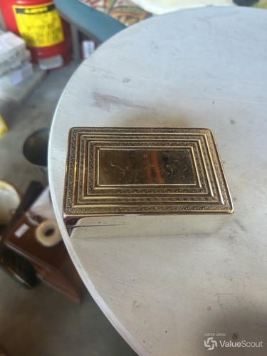 Silver plated trinket box - box, 15