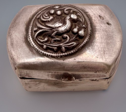 Vintage silver pill trinket - vintage,