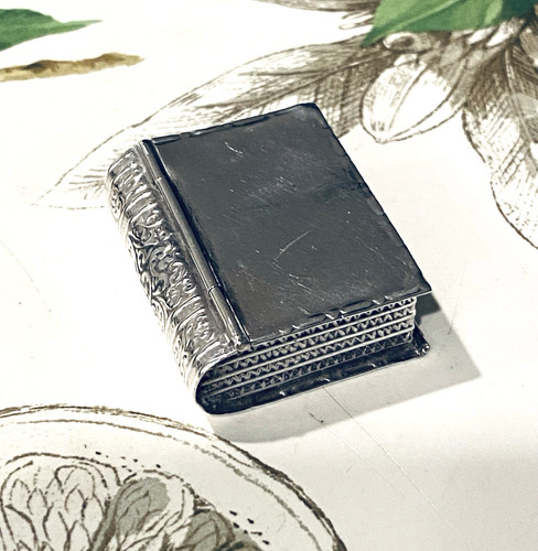 Antique sterling silver book - antique,